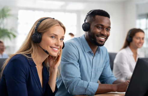 Call center support dashboard and workflow view